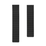 For Samsung Galaxy Watch 5 Silicone Watch Strap 20mm Magnetic Adjustable Wrist Band - Black