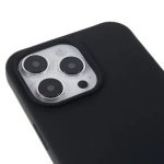 Shockproof Cover for iPhone 15 Pro Slim Case TPU Phone Shell with Long Strap - Black