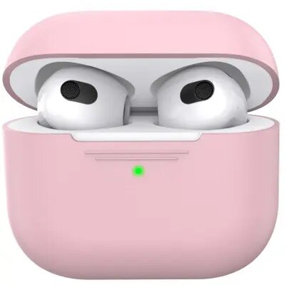 AHASTYLE PT176 For Apple AirPods 3 Silicone Protective Case Bluetooth Earphone Anti-drop Cover with Anti-dust Charging Port Plug - Pink AHASTYLE PT176 For Apple AirPods 3 Silicone Protective Case Bluetooth Earphone Anti-drop Cover with Anti-dust Charging Port Plug - Pink