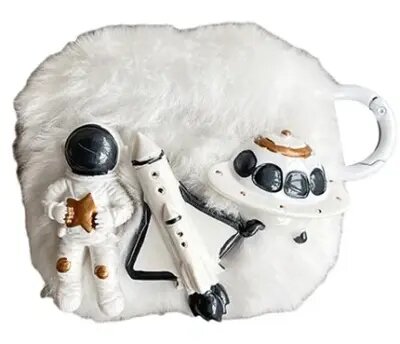 Rocket Fluff + TPU Shell Protective Cover with Hook