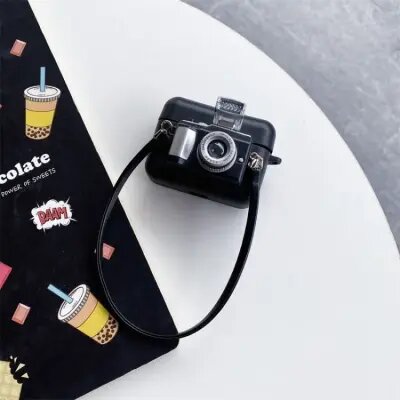 For AirPods Pro  Earphone Box Cover Camera Shaped Silicone Case