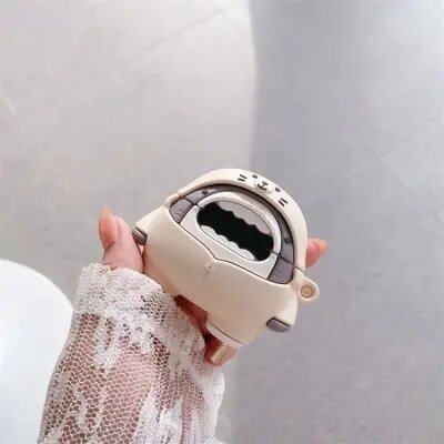 For AirPods Pro Earphone Box Cover Bigmouth Shark Silicone Case