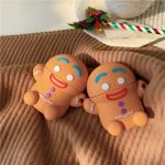 For Apple AirPods 2nd gen.Gingerbread Man Design Case Cover Silicone