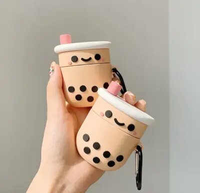 For Apple AirPods 2nd gen.Shockproof Fruit-shaped Earphone Protective Silicone Case Cover Milk Tea For Apple AirPods 2nd gen.Shockproof Fruit-shaped Earphone Protective Silicone Case Cover Milk Tea