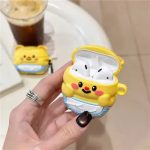 For Apple AirPods 2nd gen. Silicone Earphone Case - Bear Yellow