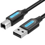 VENTION COQBL USB 2.0 A Male to B Male Cable with Ferrite Cores 10M Black PVC Type