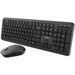 US Keyboard+Mouse Velvet  Wireless Black