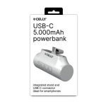 Celly USB-C Power Bank (5000mAh) White