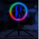 Celly ClickPro Portable Tripod+Flash Light RGB Black