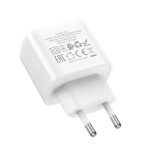 Hoco DC71 Precise single port PD25W Charger Type-C (with C to C Cable) White