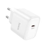 Hoco DC71 Precise single port PD25W Charger Type-C (with C to C Cable) White