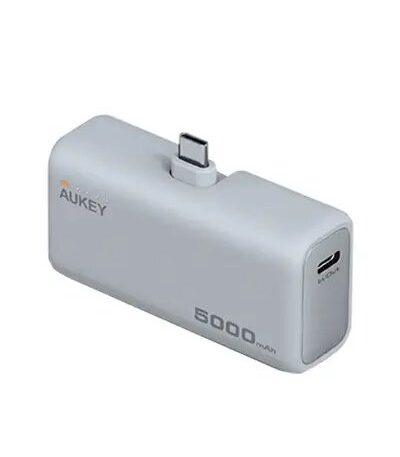 Aukey PB-Y59 Spark Mini 5000mAh 22.5W Compact Powerbank with USB-C Connector White