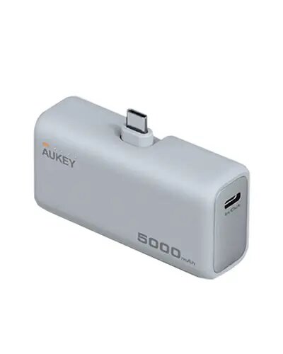 Aukey PB-Y59 Spark Mini 5000mAh 22.5W Compact Powerbank with USB-C Connector White