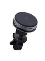 Aukey 15W HD-MC13A MagFusion Dash Pro Qi2 Active Cooling Wireless Charging Phone Mount Gray