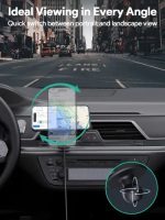Aukey 15W HD-MC13A MagFusion Dash Pro Qi2 Active Cooling Wireless Charging Phone Mount Gray