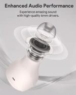 Aukey EP-M3A Move Vibe Wireless Earbuds White