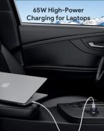 Aukey 65W CC-Y23 Enduro Type-C Dual 2-Port Car Charger Gray