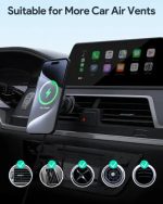 Aukey 15W HD-MC13 Qi2 Wireless Charging Phone Mount Black