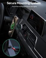 Aukey 15W HD-MC13 Qi2 Wireless Charging Phone Mount Black