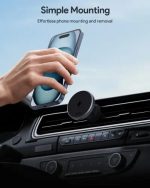 Aukey 15W HD-MC13 Qi2 Wireless Charging Phone Mount Black