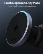 Aukey 15W HD-MC13 Qi2 Wireless Charging Phone Mount Black