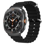 KALEBOL For Samsung Galaxy Watch Ultra 47mm Stylish Stainless Steel Watch Band Wrist Strap - Black