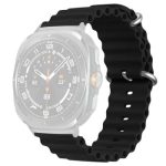 KALEBOL For Samsung Galaxy Watch Ultra 47mm Stylish Stainless Steel Watch Band Wrist Strap - Black