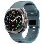 For Samsung Galaxy Watch Ultra 47mm Silicone Watch Band Breathable Sport  Watch Strap - Ocean Blue