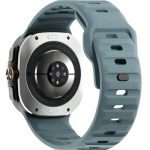 For Samsung Galaxy Watch Ultra 47mm Silicone Watch Band Breathable Sport  Watch Strap - Ocean Blue