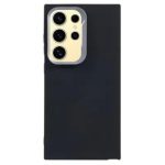 For Samsung Galaxy S25 Ultra Case PC+TPU+PET Matte Anti-Drop Phone Back Cover - Black