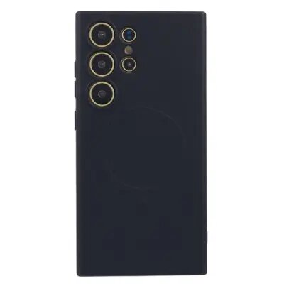 For Samsung Galaxy S25 Ultra Case Compatible with MagSafe Shockproof TPU Phone Cover - Black
