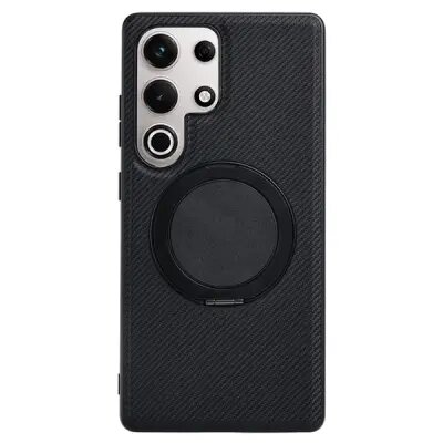 VILI TCY Series for Samsung Galaxy S25 Ultra Magnetic Phone Case Ring Kickstand PC TPU Back Cover