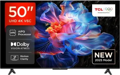 50V6C Google TV  4K  HDR10 WiFi5 BT5.2 Dolby Audio 10W 200X200