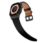 3 2 1 42mm Genuine Cow Leather Band - Black Connecto