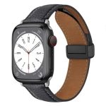 3 2 1 42mm Litchi Texture Leather Strap - Grey
