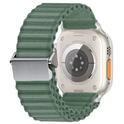 3 2 1 38mm Wavy Texture Nylon Strap - Army Green