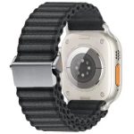 3 2 1 38mm Wavy Texture Nylon Strap - Black