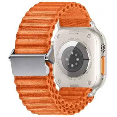 3 2 1 38mm Wavy Texture Nylon Strap - Orange