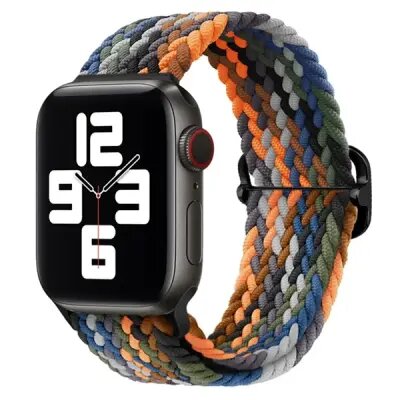 3 2 1 38mm Watch Band Braided Nylon Strap - Camo Multi-Color