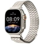 LEMONDA Magnetic Strap For Apple Watch Series 10 Ultra 9 8 7 SE 6 5 4 3 2 1 46mm 49mm 45mm 44mm 42mm Metal Watch Band - Starlight