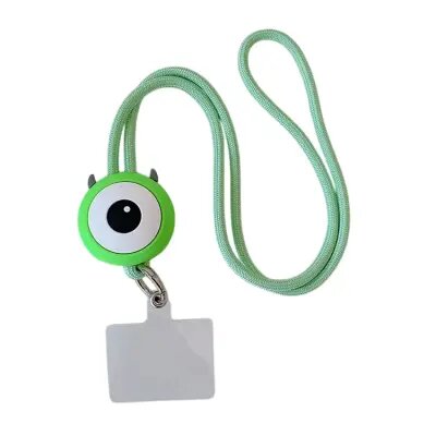 45cm Phone Lanyard Cartoon Pendant Crossbody Rope Neck Strap with Patch - Single Eye