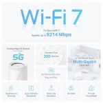 TP-link BE65-5G(1-pack) 5G BE9300 Whole Home Mesh Wi-Fi 7 Gateway