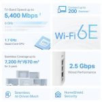TP-link Deco XE75 Pro(3-pack) AXE5400 Whole Home Mesh Wi-Fi 6E System