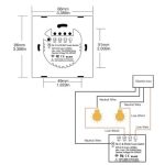 Moes WiFi+RF Switch; EU Type;3 Gange სამ კლავიშიანი შუქის ჭკვიანი ჩამრთველი შავი