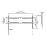 Stell Fixed mount SLIM for TV 43" - 90", Max. loading: 75 kg