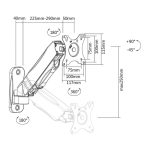 Stell Monitor mount singleMonitor mount single SOS 1810