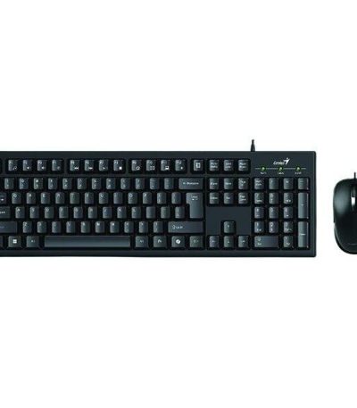 Genius Wired Keyboard and Mouse Combo KM-100SE Black