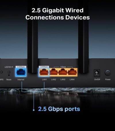 TP-Link Archer BE400 BE6500 Dual-Band Wi-Fi 7 Router