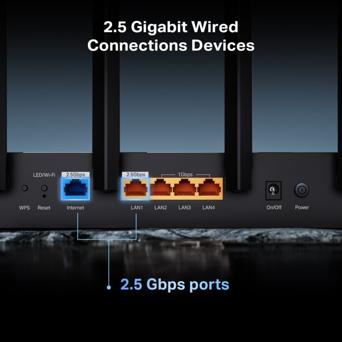 TP-Link Archer BE400 BE6500 Dual-Band Wi-Fi 7 Router