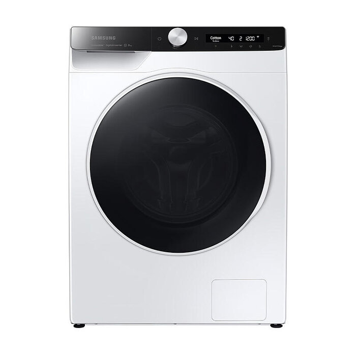 (Promo) WW80AG6L28WELP 8 KG 1200 RPM 85x60x45 Inverter Rotary Knob Autodispenser AI Control LED Display White
